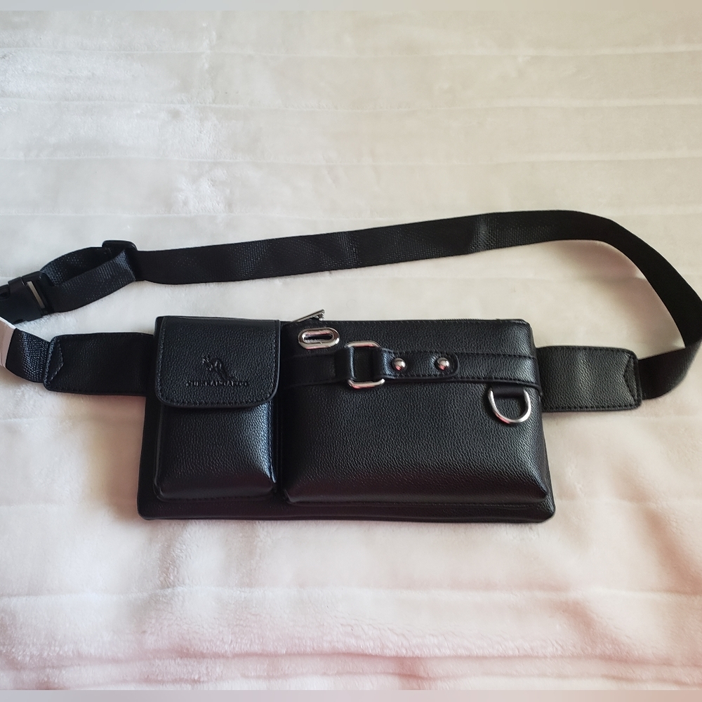 Yueskangaroo chest bag - vegan leather